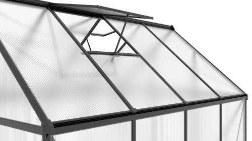 skleník LANITPLAST SARANA 6x8 PC 4 mm čierny