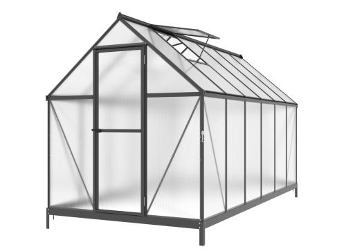skleník LANITPLAST SARANA 6x12 PC 4 mm čierny