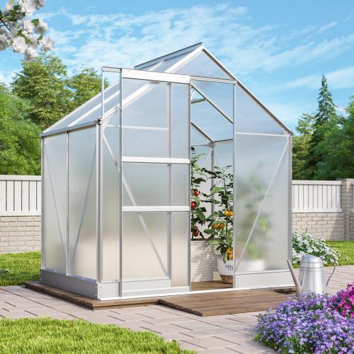 skleník VITAVIA APOLLO 2500 PC 6 mm strieborný
