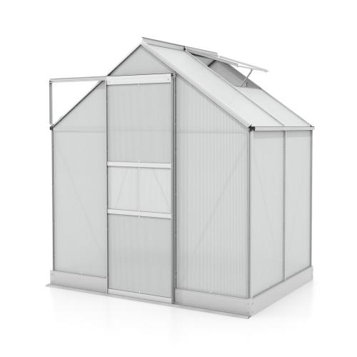 skleník VITAVIA APOLLO 2500 PC 6 mm strieborný