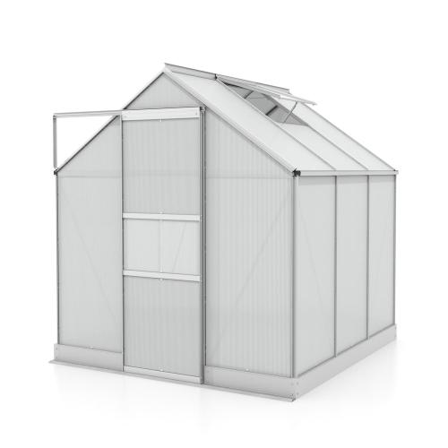 skleník VITAVIA APOLLO 3800 PC 6 mm strieborný