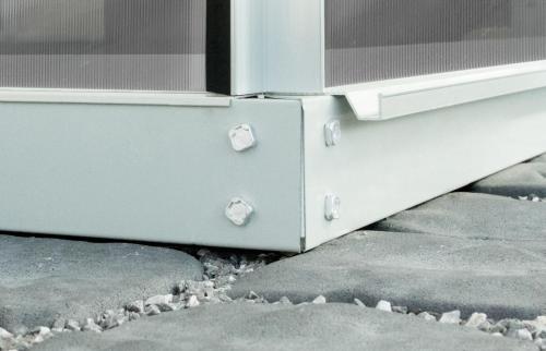 skleník VITAVIA APOLLO 6200 PC 4 mm strieborný