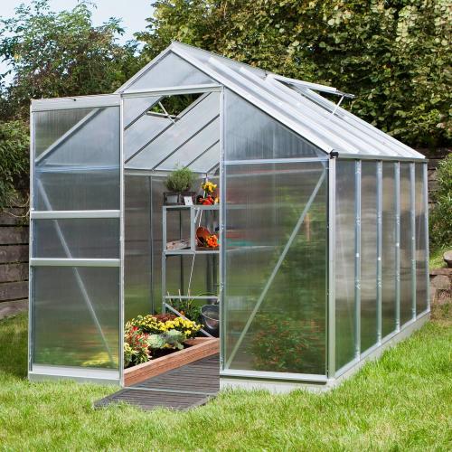 skleník VITAVIA APOLLO 6200 PC 6 mm strieborný