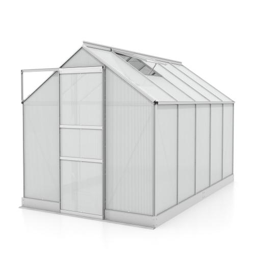 skleník VITAVIA APOLLO 6200 PC 6 mm strieborný