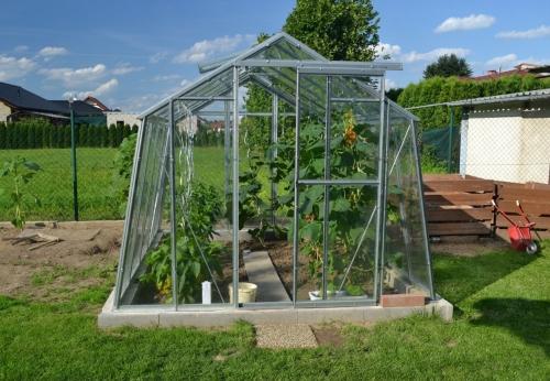 skleník LANITPLAST LIMES Viva V7/4,5 2,47x4,48 m číre sklo 3 mm